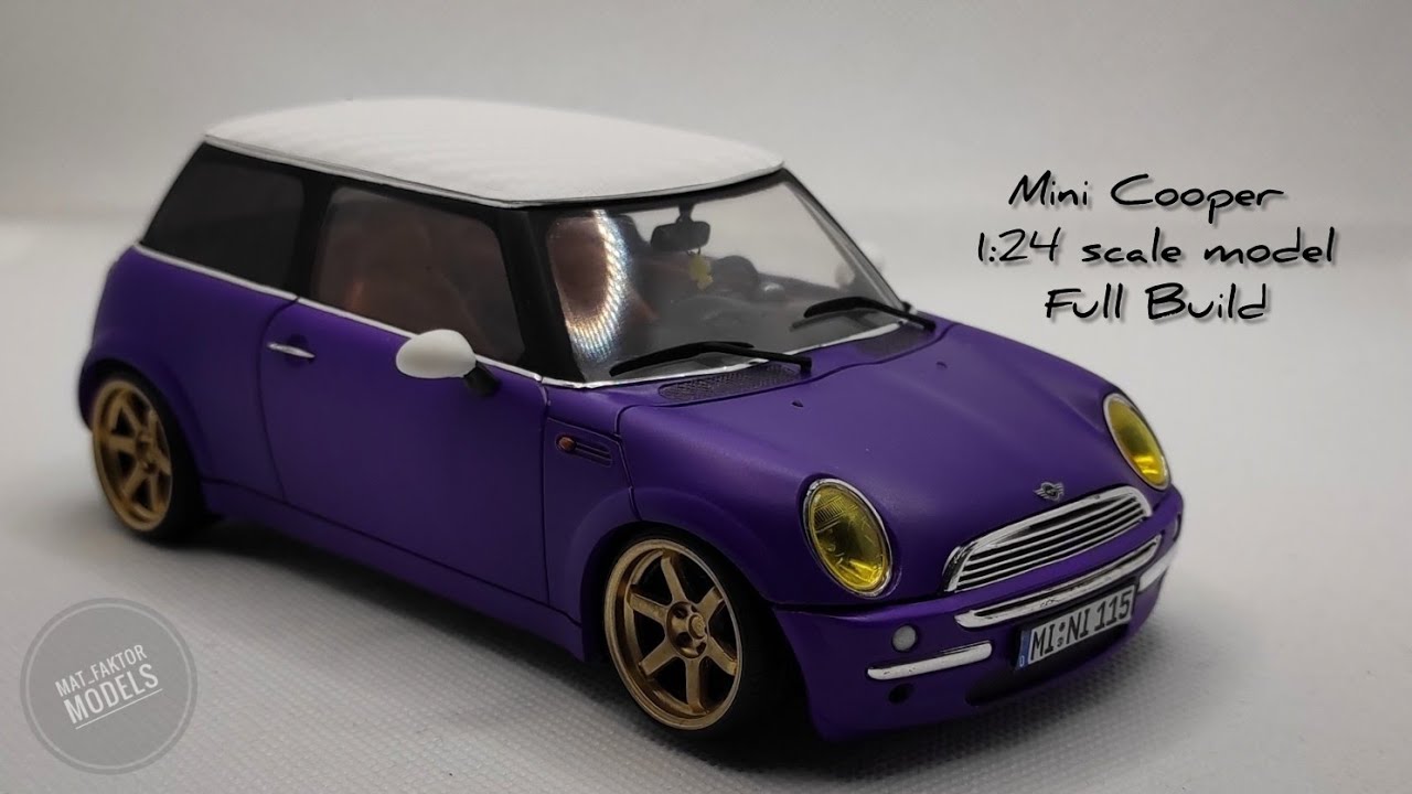 Mini Cooper 🚗𝔽𝕦𝕝𝕝 𝔹𝕦𝕚𝕝𝕕🚙 1:24 scale model🏎️Revell #minicooper #mini #scalemodel #scalemodeling