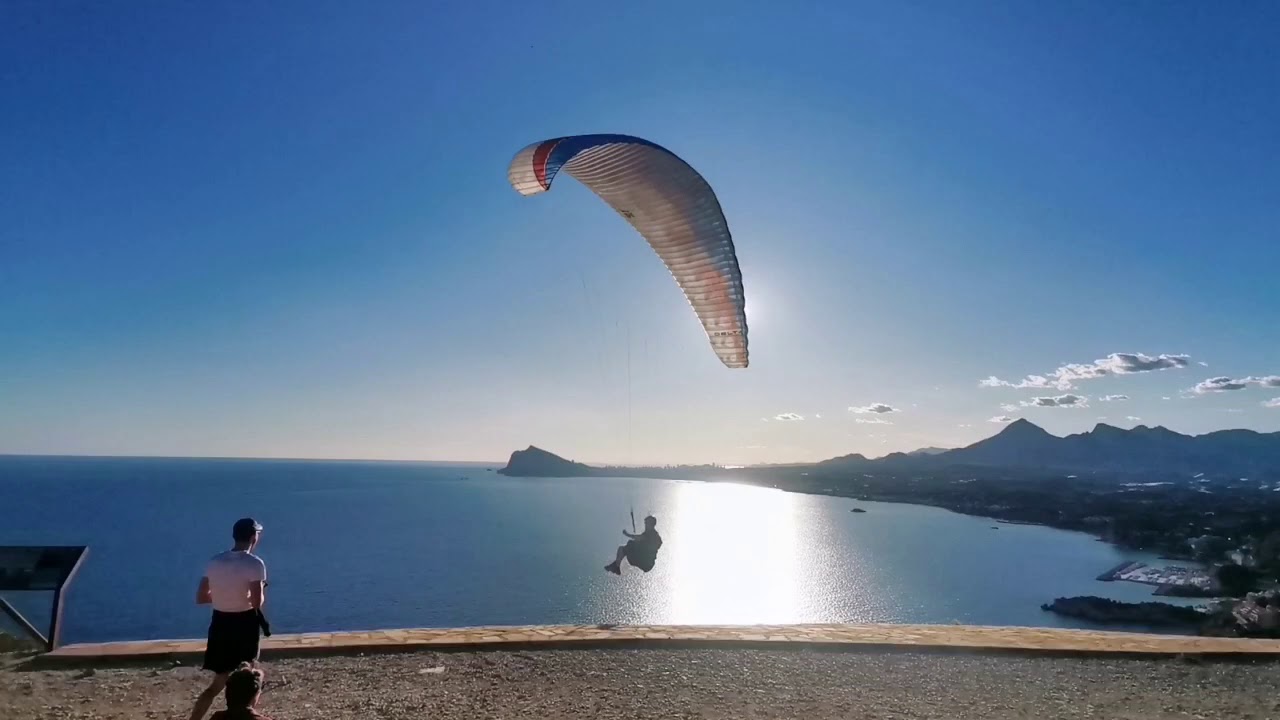 Soaring around Calpe, Spain