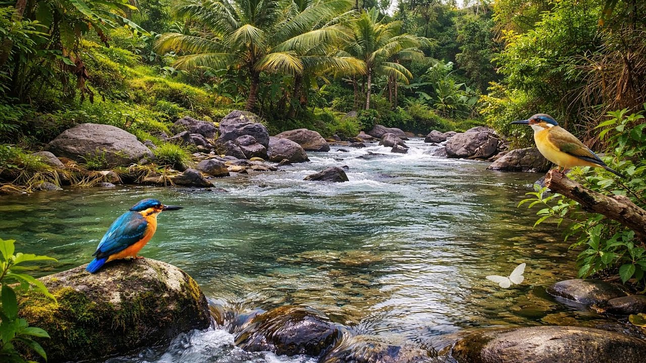 ASMR  WATER SOUNDS || Peaceful Nature Video || Relaxing Water Sounds for Sleep & Stress Relief 