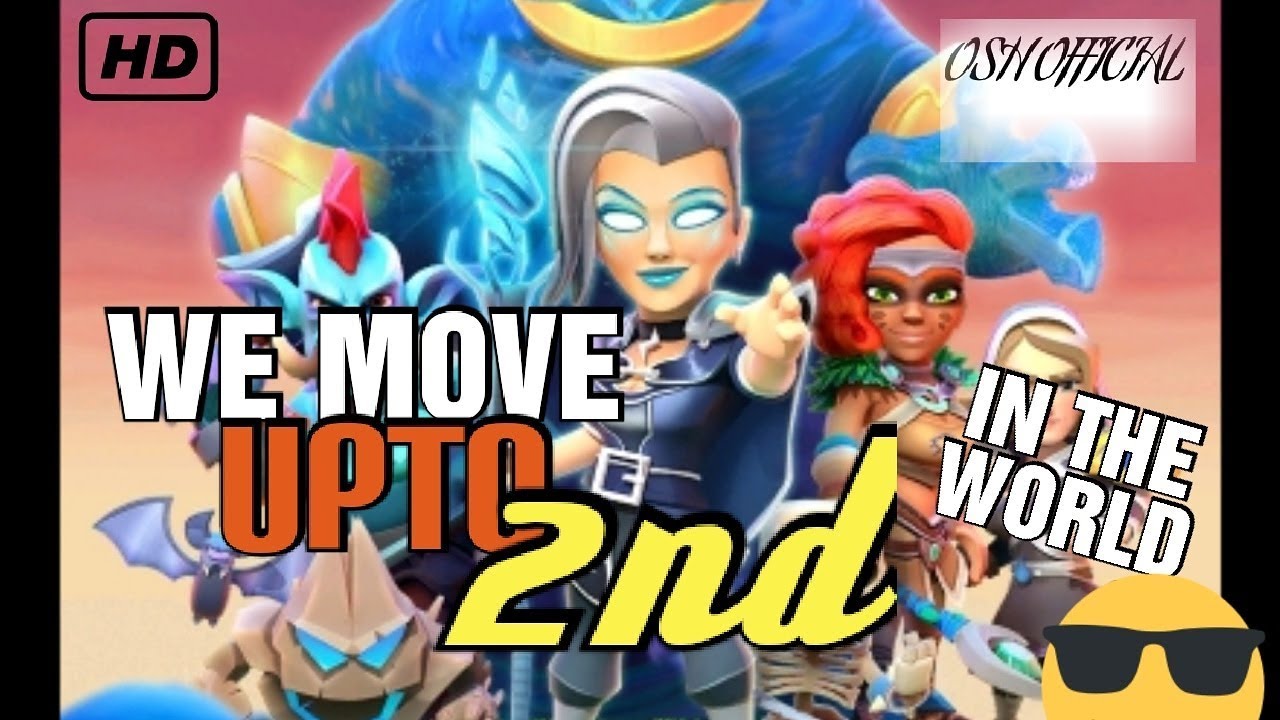 CLASH OF WIZARDS WE MOVE UPTO 2ND IN THE WORLD!!