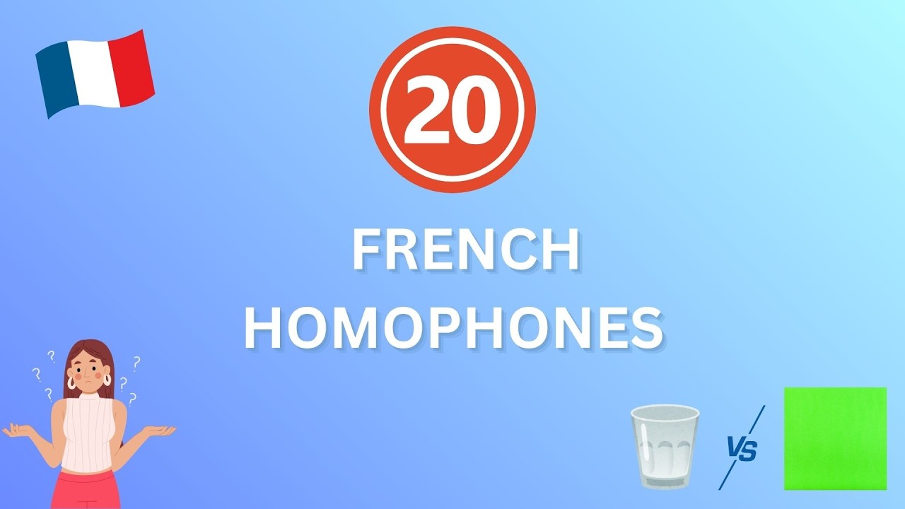 LEARN FRENCH | French Homophones You NEED to know 🇫🇷