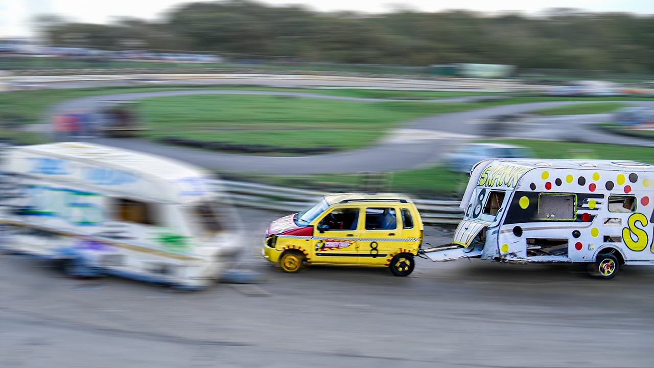 Caravan Banger Race! Angmering Oval Raceway