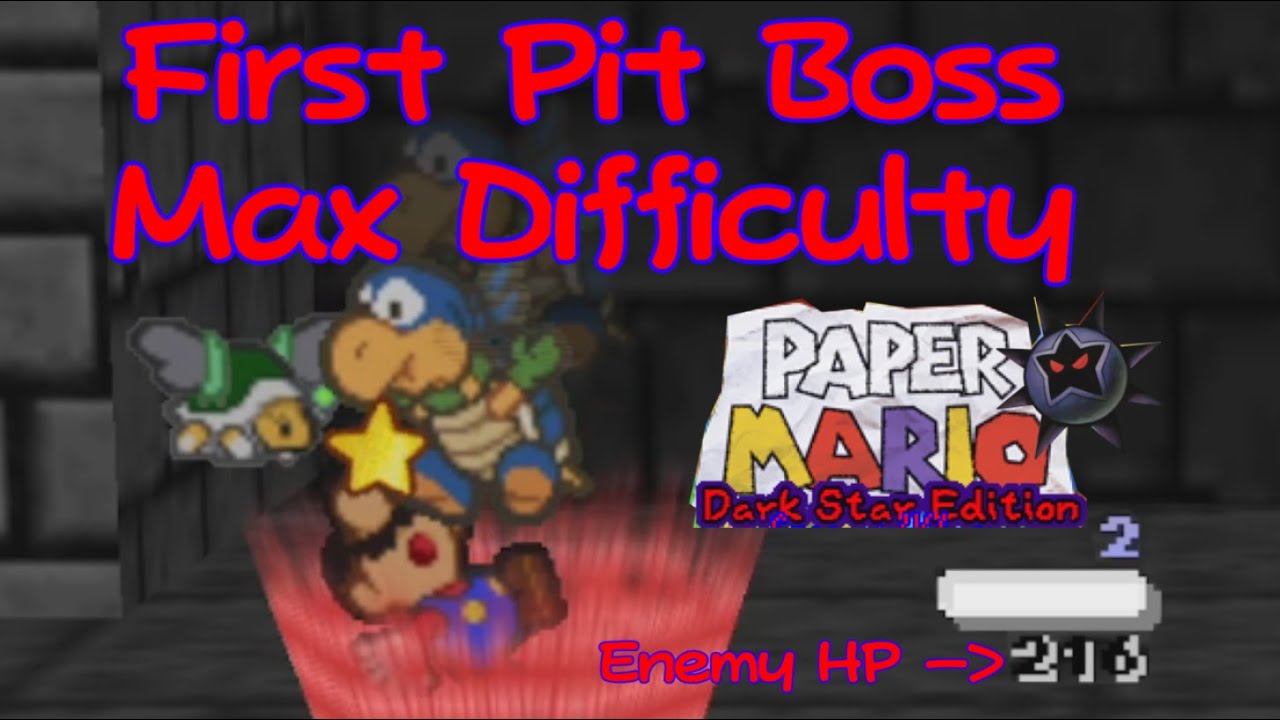 (Triple Curse) Blue Ninjakoopa Max Difficulty Paper Mario Dark Star Edition (Itemless)