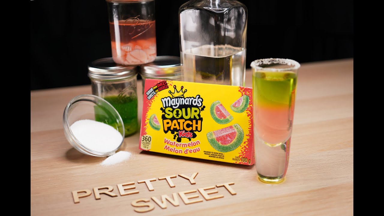 Sour patch kids watermelon shot! - not our favourite!
