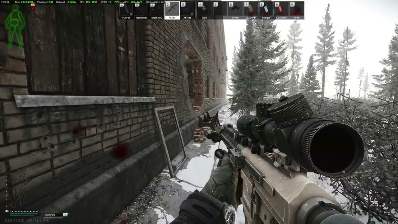 PvE Tarkov-Hot dancing with PMCs and pirate Scavs