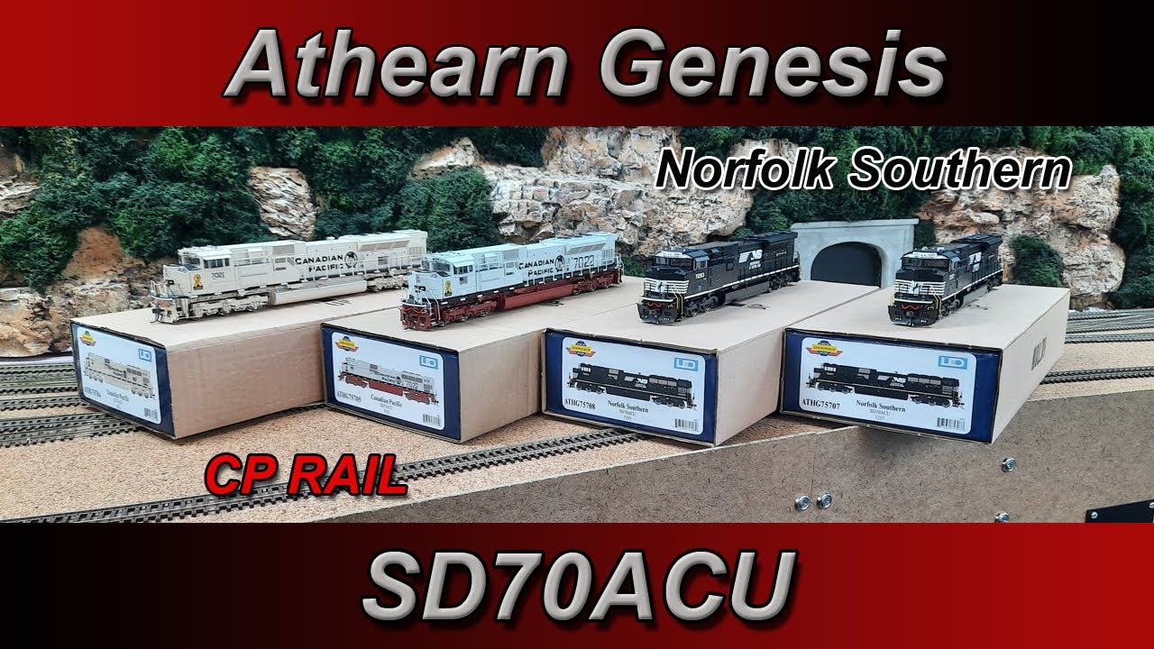 NEW! Athearn Genesis SD70ACU - Norfolk Southern & CP Rail!  Tsunami 2 SOUND!