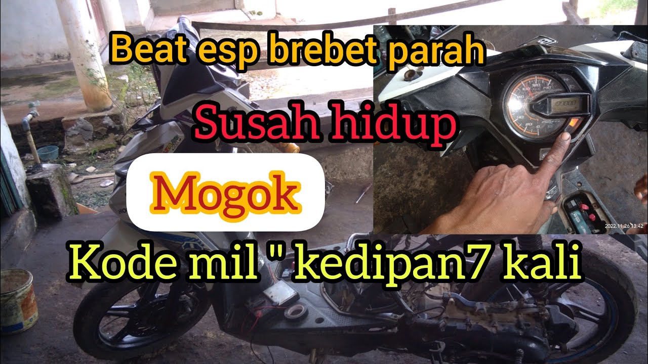 beat esp brebet,susah hidup.lampu mil kedipan 7 kali #sensor EOT