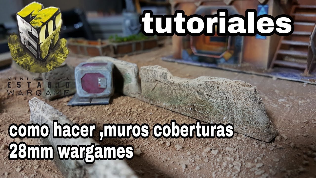 Tutorial como hacer muros o coberturas 28 mm war terrains wargames