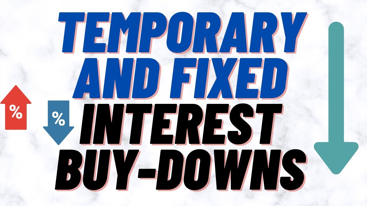 How to Calculate Temporary and Fixed Interest Buy-Downs - Mortgage Math (NMLS Test Tips)