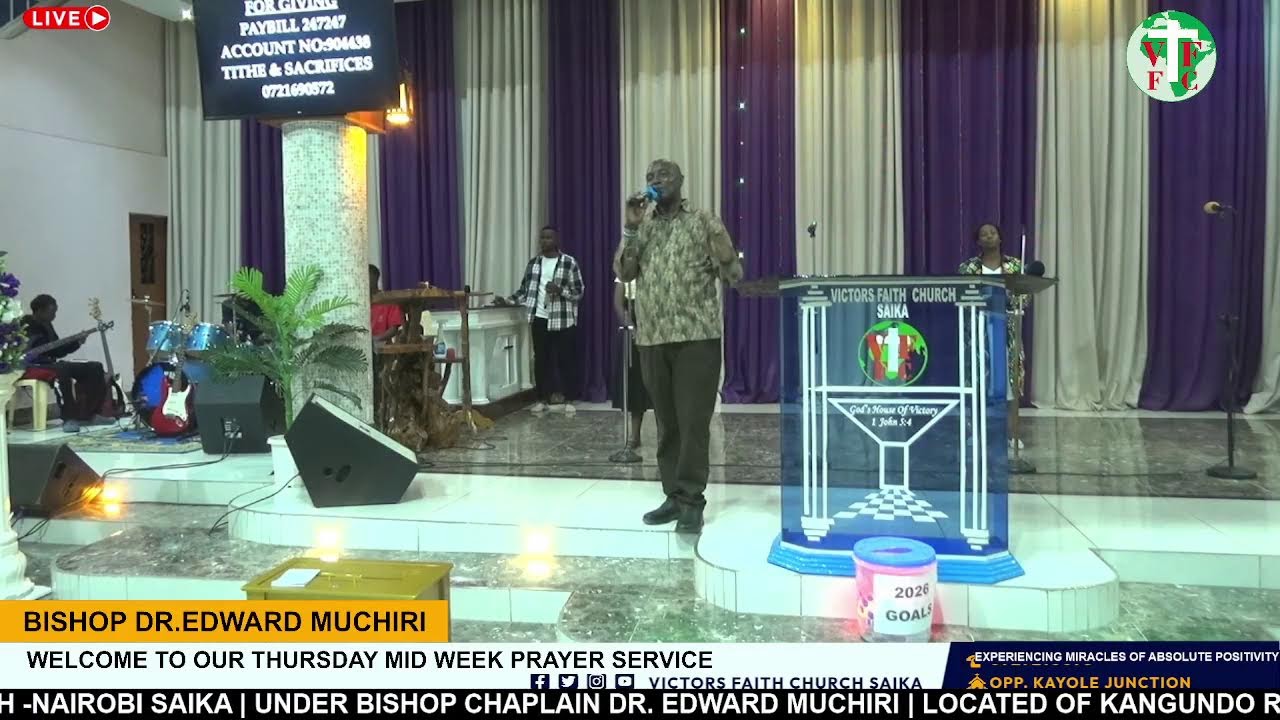 WELCOME TO OUR THURSDAY MID WEEK PRAYER SERVICE