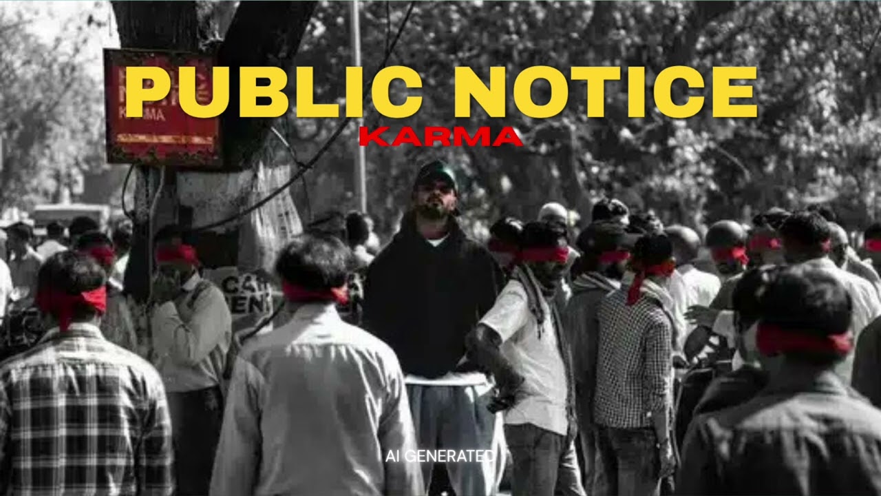 Public Notice - KARMA | Ai Generated Music Audio | 2026