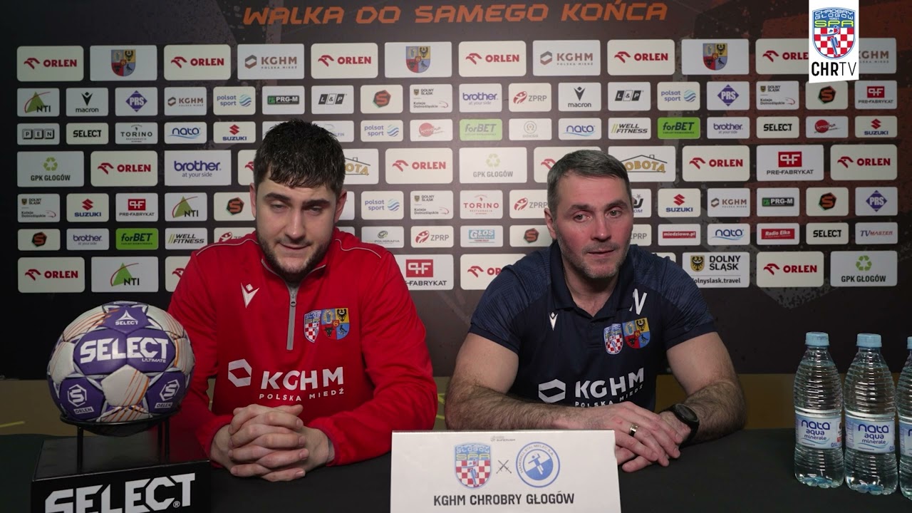 Konferencja prasowa po meczu KGHM Chrobry Głogów - Handball Stal Mielec