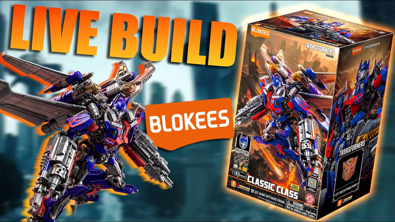 BLOKEES JETWING OPTIMUS! Bayverse Classic Class Transformers Model Kit LIVE BUILD