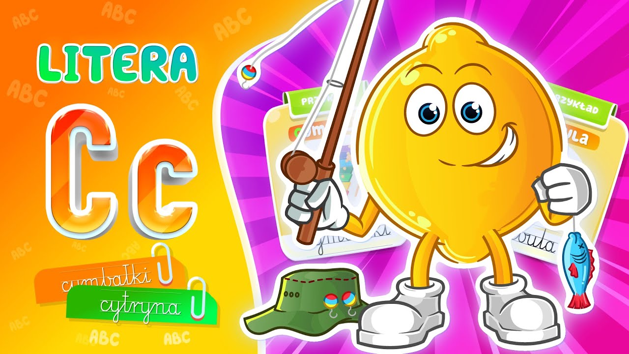 Litera C - Nauka alfabetu dla dzieci - bajka edukacyjna po polsku - LITERKI