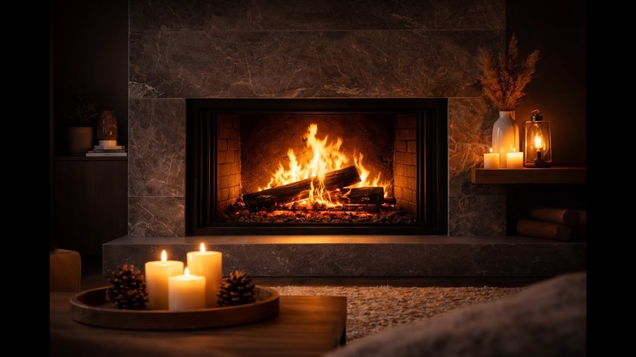 Cozy Fireplace Ambience 🔥 Warm Fire Sounds for Relaxation, Focus & Calm