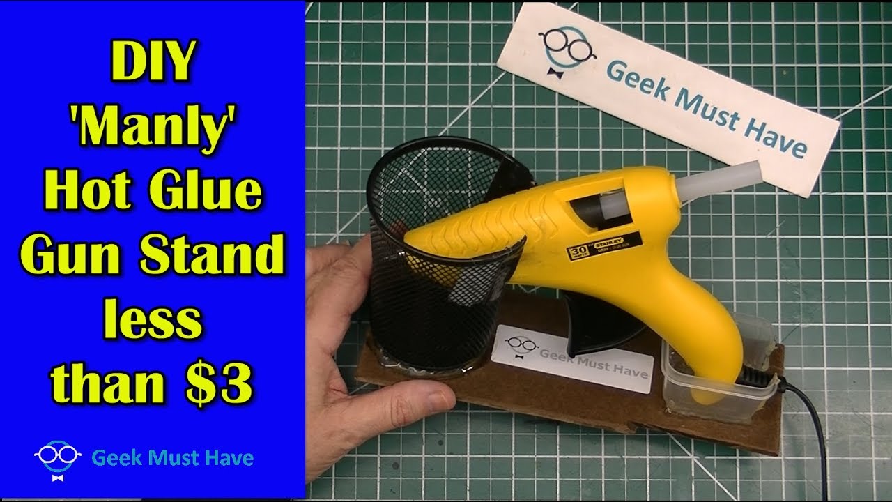 DIY 'Manly' Hot Glue Gun Stand GMH-076