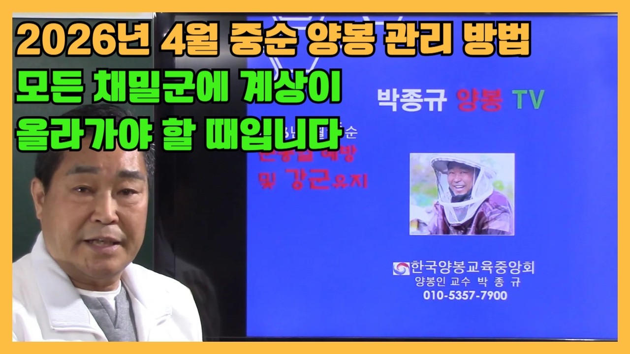 4월 중순, 채밀군은 이제 계상이 올라가야 합니다