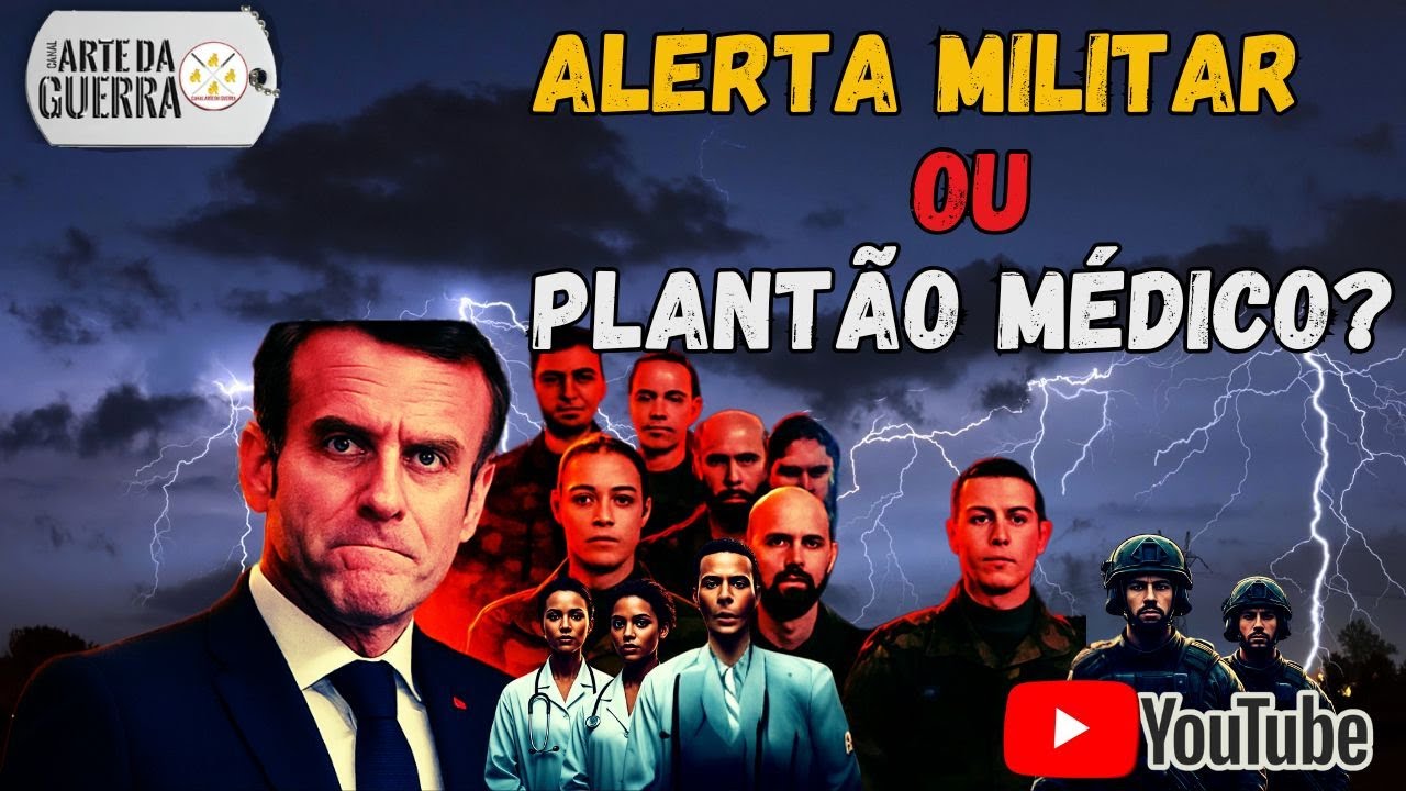 Macron Alerta Hospitais: Fran&ccedil;a se Prepara Para Conflito Militar de Grande Escala?
