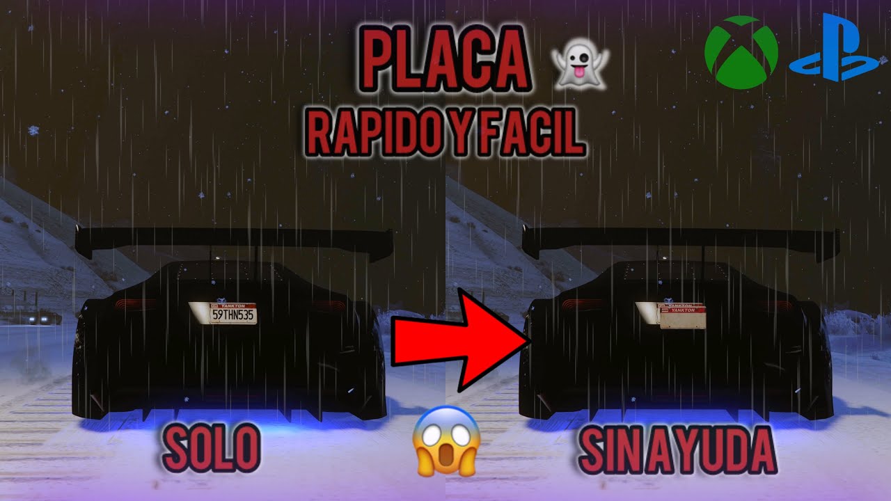 Como Poner Placa Fantasma A Tus Coches Gta 5 Online - Ps4/5(Xbox) Sin ayuda 😱