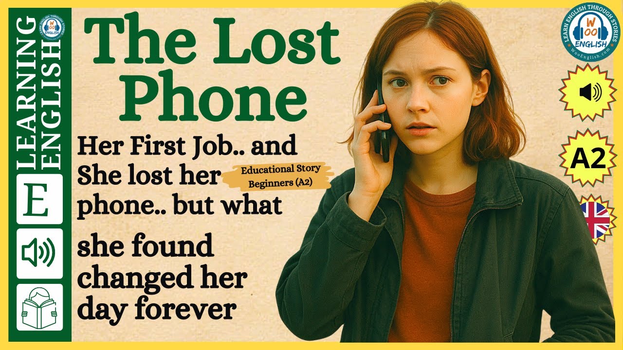 The Lost Phone &ndash; A2 English Story with Subtitles | Learn English Through Real Life