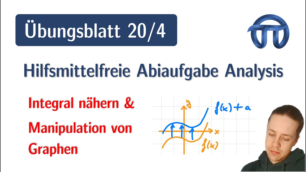 Integral graphisch nähern & Manipulation von Graphen | Hilfsmittelfreie Abiaufgaben Analysis | 20/4
