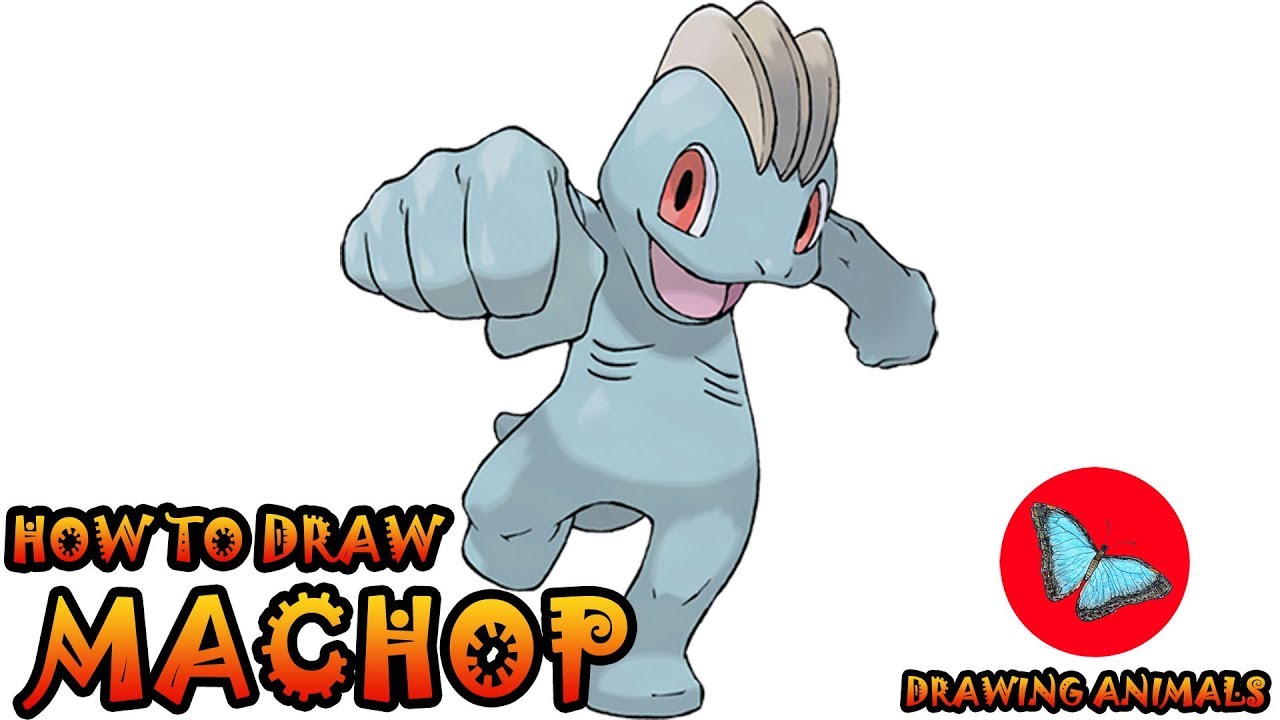 How To Draw Machop From Pokemon | Drawing Animals