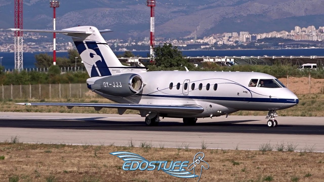 Hawker Beechcraft 4000 OY-JJJ Takeoff - Split Airport LDSP/SPU