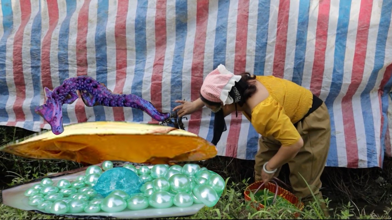 💕💕Pry open the huge oyster shell, inside are pregnant pearls, each one brighter than the last