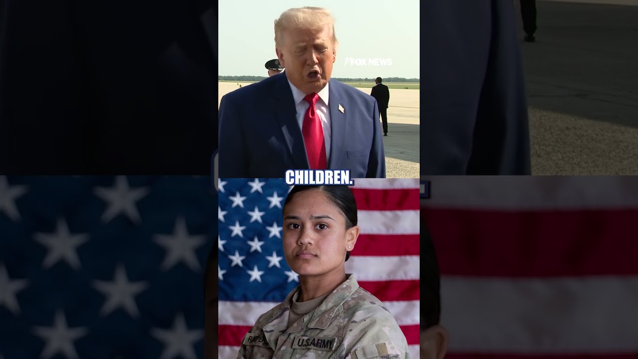 Trump sends heartfelt message to families of fallen service members #shorts