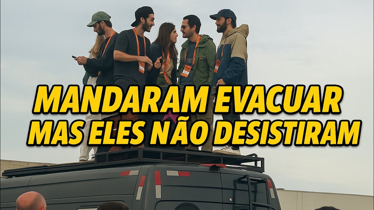 They ordered the evacuation of Expomotorhome, but they didn't give up.