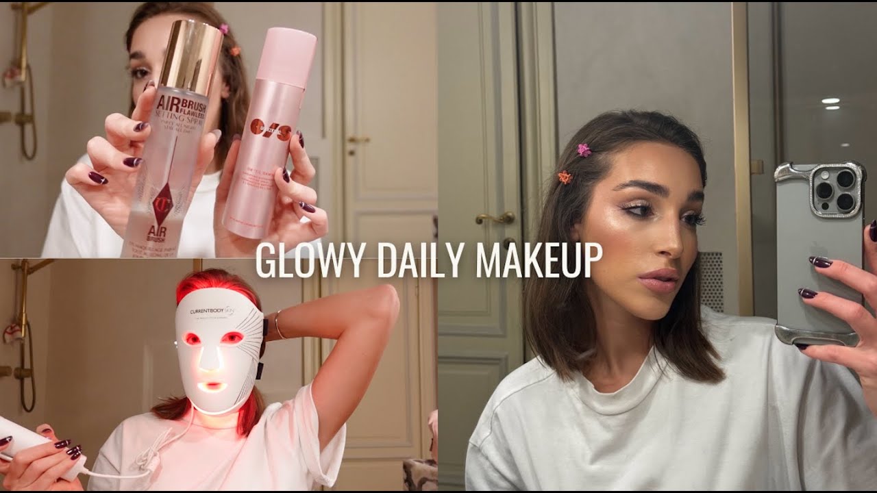 GLOWY DAILY MAKEUP // TUTORIAL VLOG