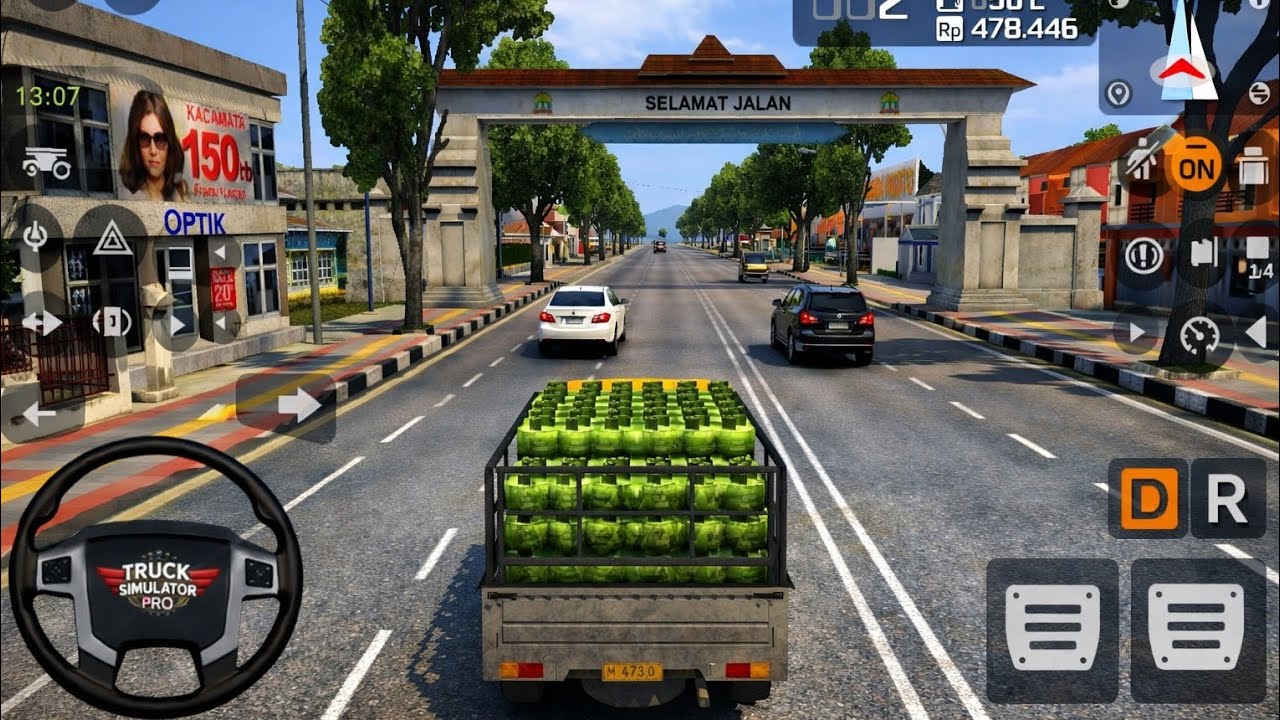 Truck Simulator Indonesia – Gas Cylinder Delivery Mission Gameplay