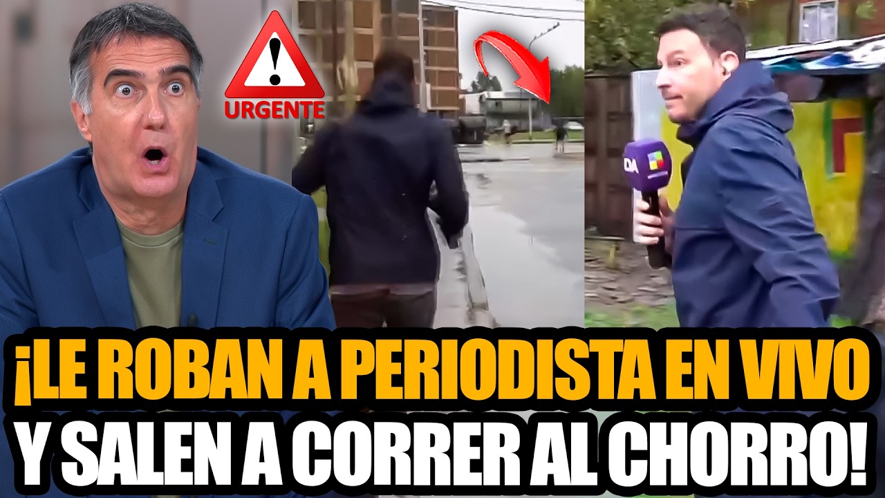 🚨URGENTE: LE ROBAN A PERIODISTA EN VIVO Y PERSIGUEN AL CHORRO
