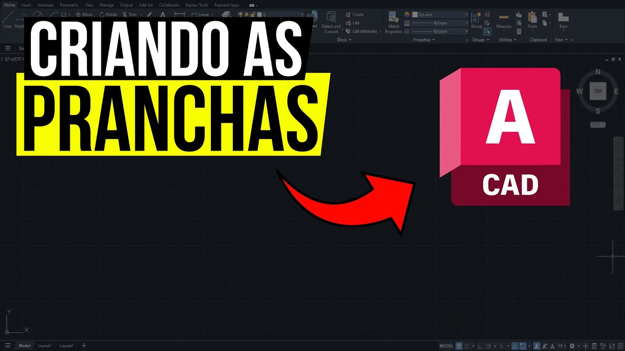 COMO CRIAR PRANCHAS A0 E A1 PARA PROJETO ARQUITETÔNICO NO AUTOCAD