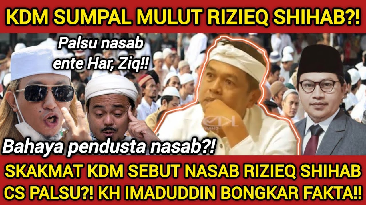 RIZIQ SIHAB BAHAR SMITH KABUR?! KDM KAGET LIAT CERAMAH KH IMADUDDIN BONGKAR KEDUSTAAN NASAN HABIB?!