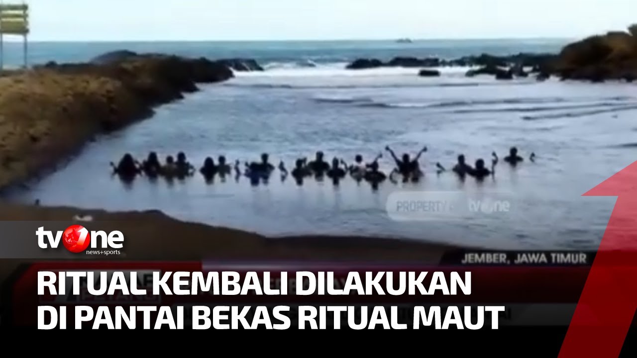 Belasan Orang di Jember Gelar Ritual di Pantai Watu Ulo, Ritual Berada Dekat Lokasi Ritual Maut
