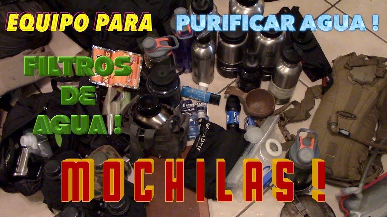 3a. GUERRA MUNDIAL !!! KIT para Purificar AGUA ! * Mochilas de Evasión y Escape ( 2/∞ )