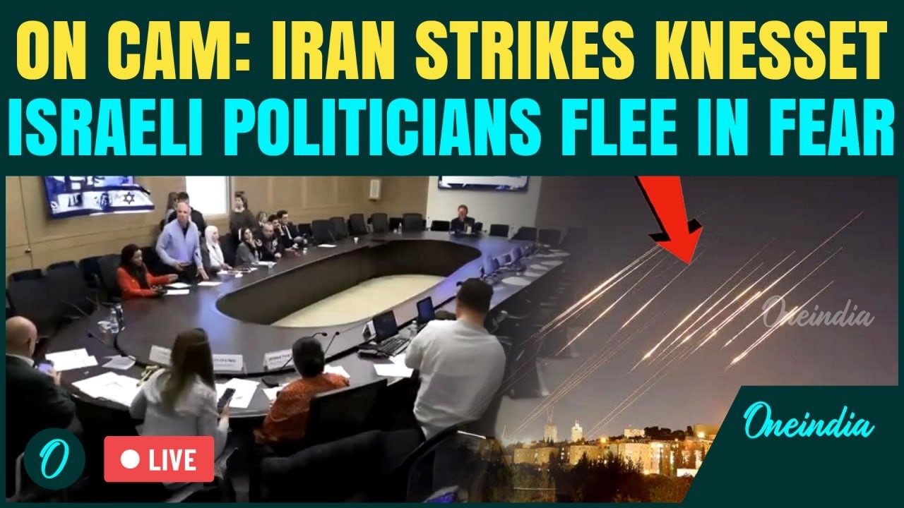 LIVE: Iran BOMBS Israeli Knesset; Lawmakers FLEE In Panic As Drones And Missiles Rain Down