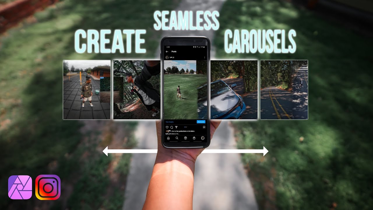 How to create a seamless carousel for Instagram | Affinity Photo tutorial