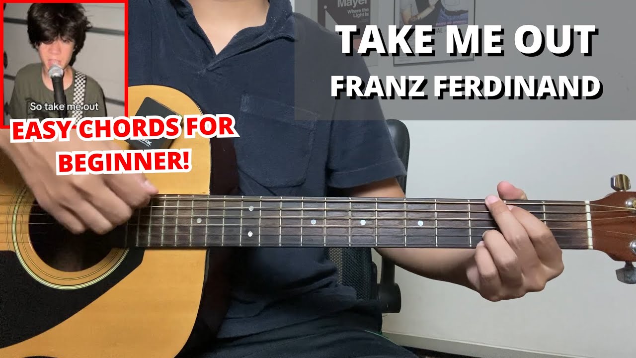 Take Me Out - Franz Ferdinand (Guitar Tutorial) No Capo! Easy Chords For Beginner!