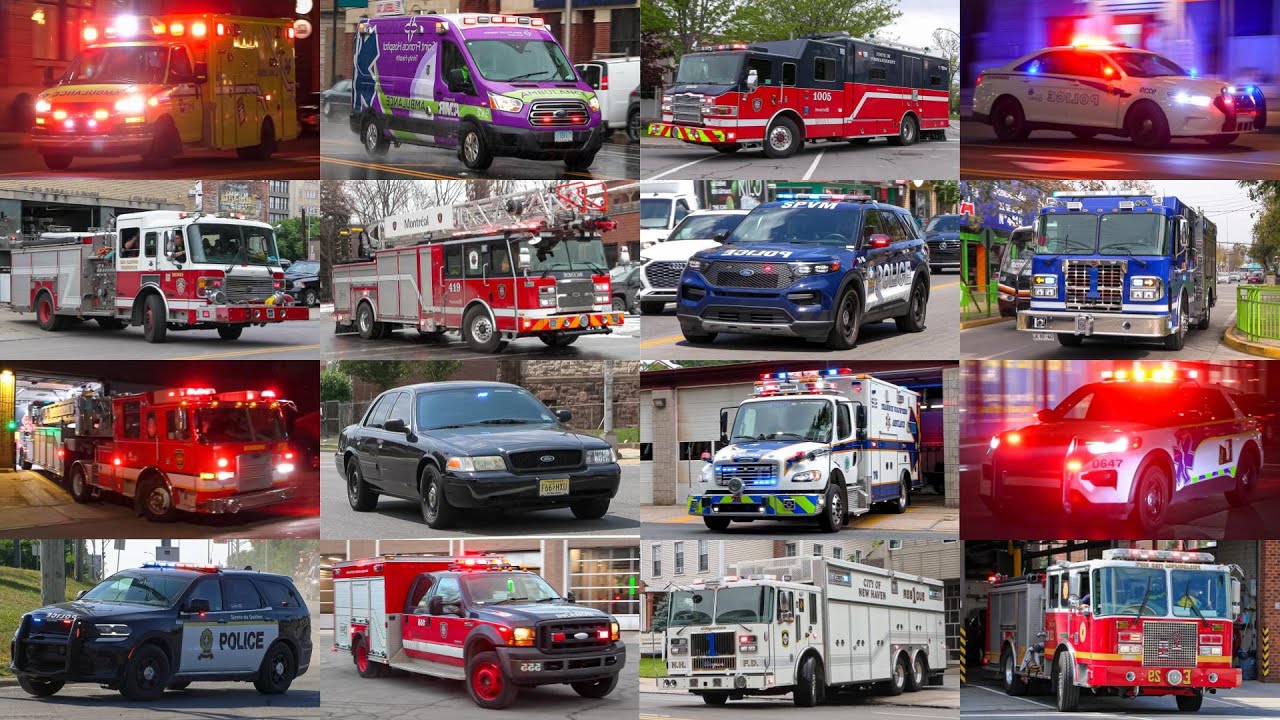 BEST OF 2025: Fire Trucks, Police Cars & EMS Responding Compilation
