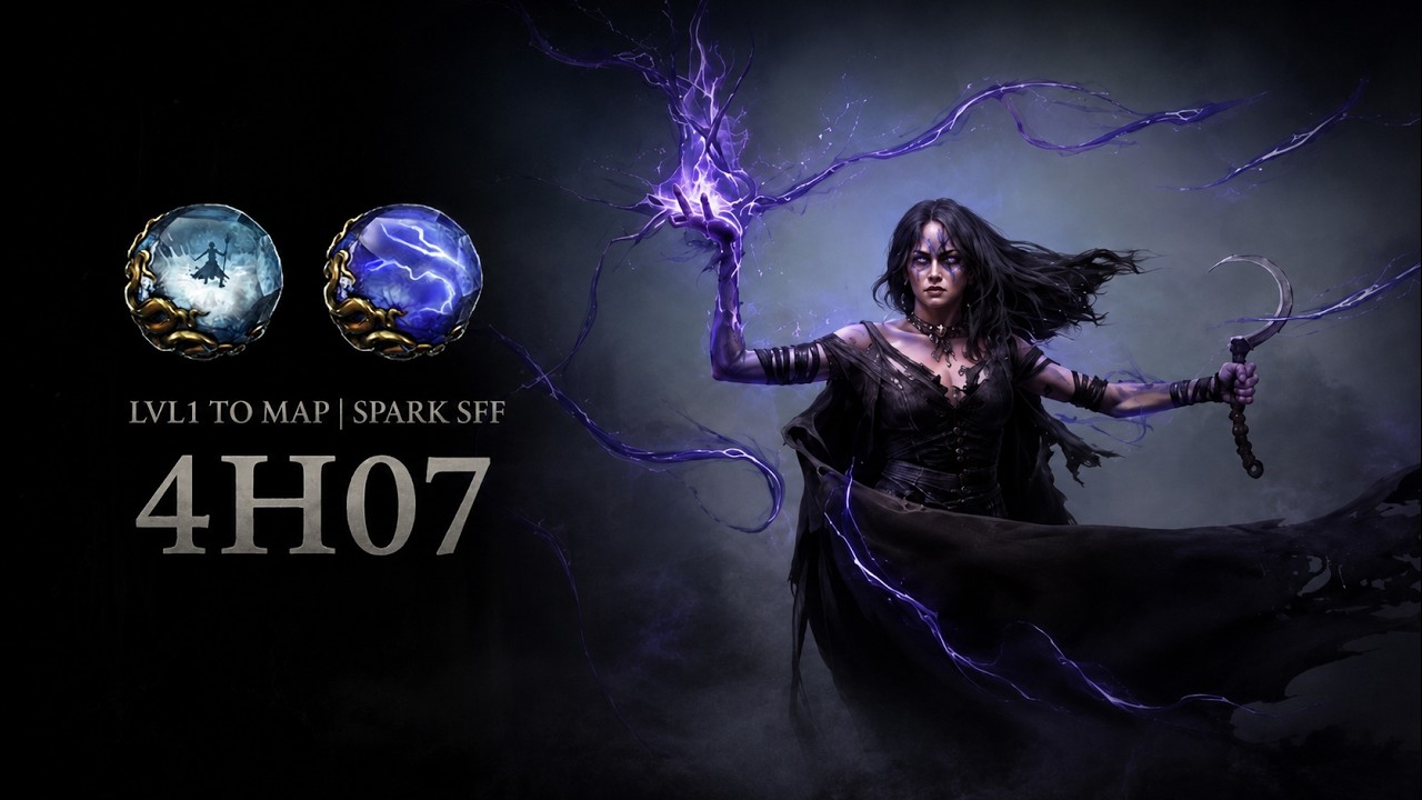 Spark Leveling to Maps - Witch 100% Campaign in 4h07 | PoE 2