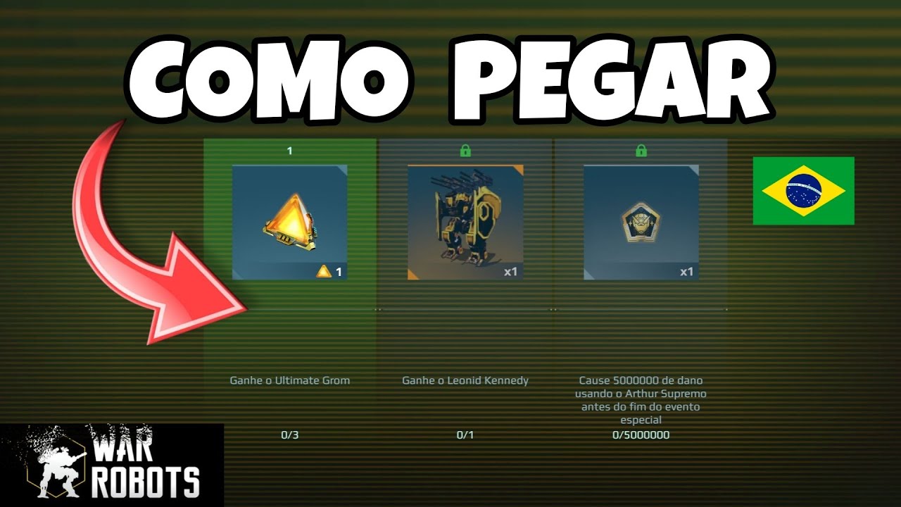 War Robots!! Como Pegar o Arthur Ultimate e Cartões Grátis