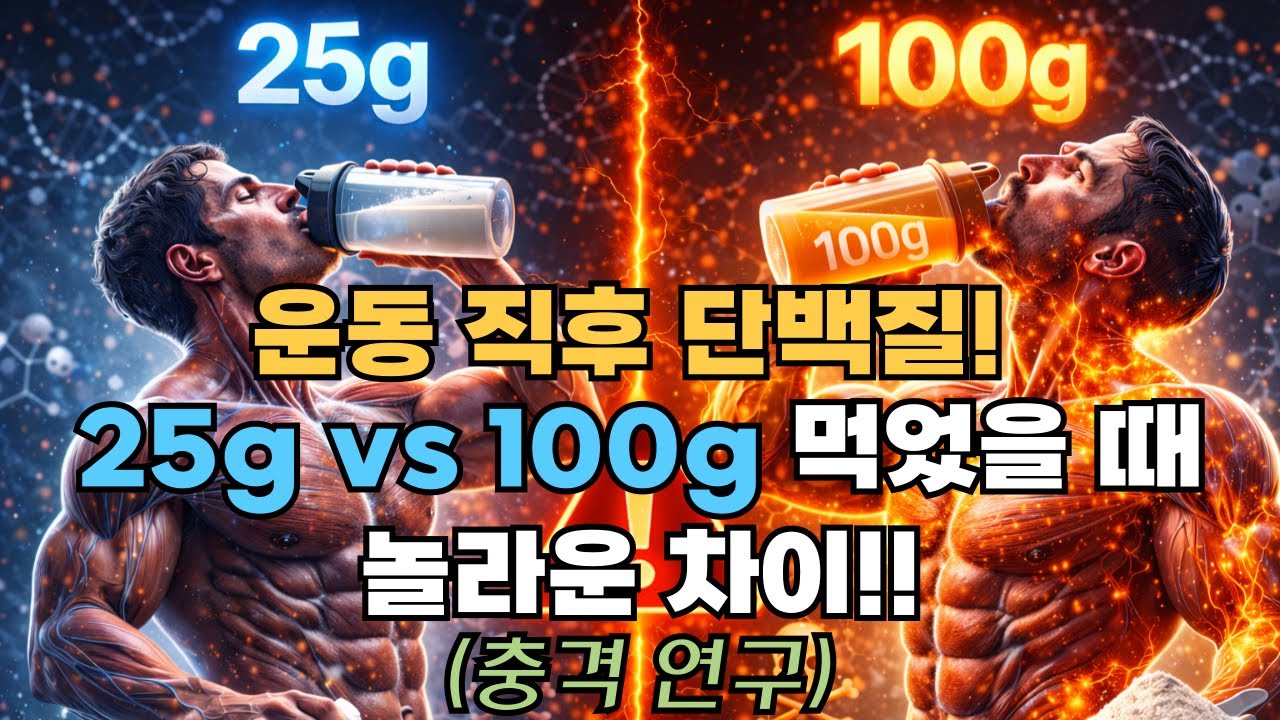 운동 후 단백질 '바로 안 먹으면 근손실' 진짜일까? (최신 연구 공개)