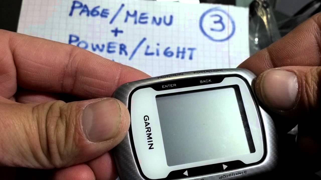 SOLUCIONADO! Garmin edge 500 No responde, no inicia