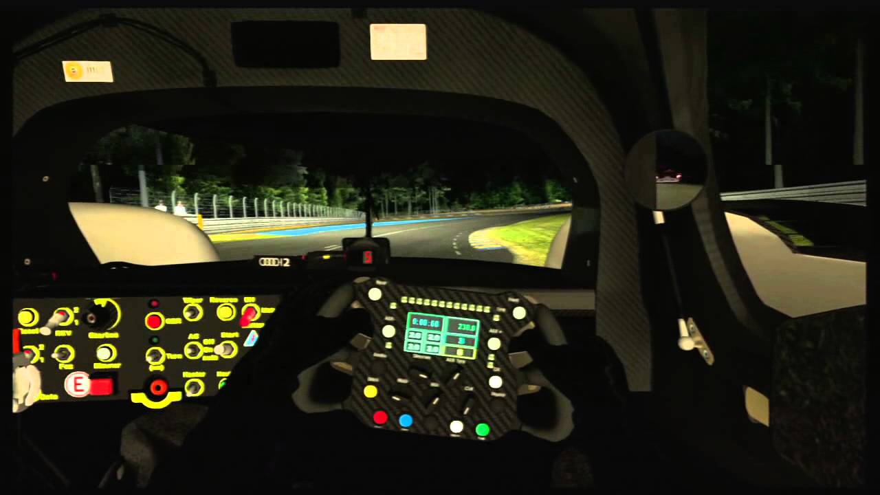 Gran Turismo 6 GT6 Audi R18 TDI Sport Team Joest @ La Sarthe - helmet cam