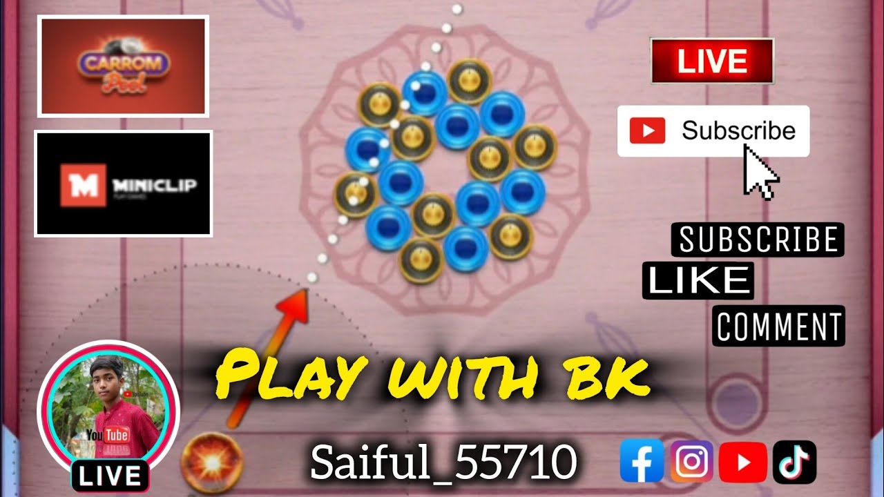 BK CARROM POOL IS LIVE ❤️‍🩹😍