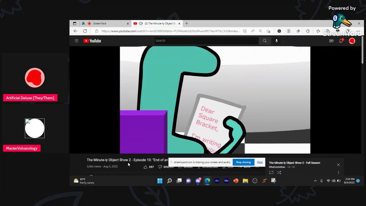 AD Reacts: The Minute-ly Object Show || Seasons 1 & 2 || Ft Volc!