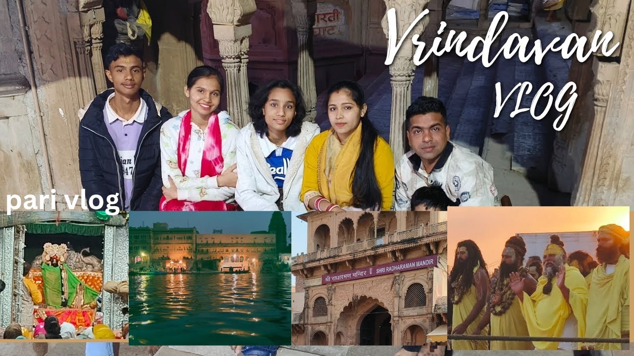 Vrindavan Vlog 🌸 | Temple दर्शन, Yamuna Aarti & Peaceful Moments | Pari Vlogs