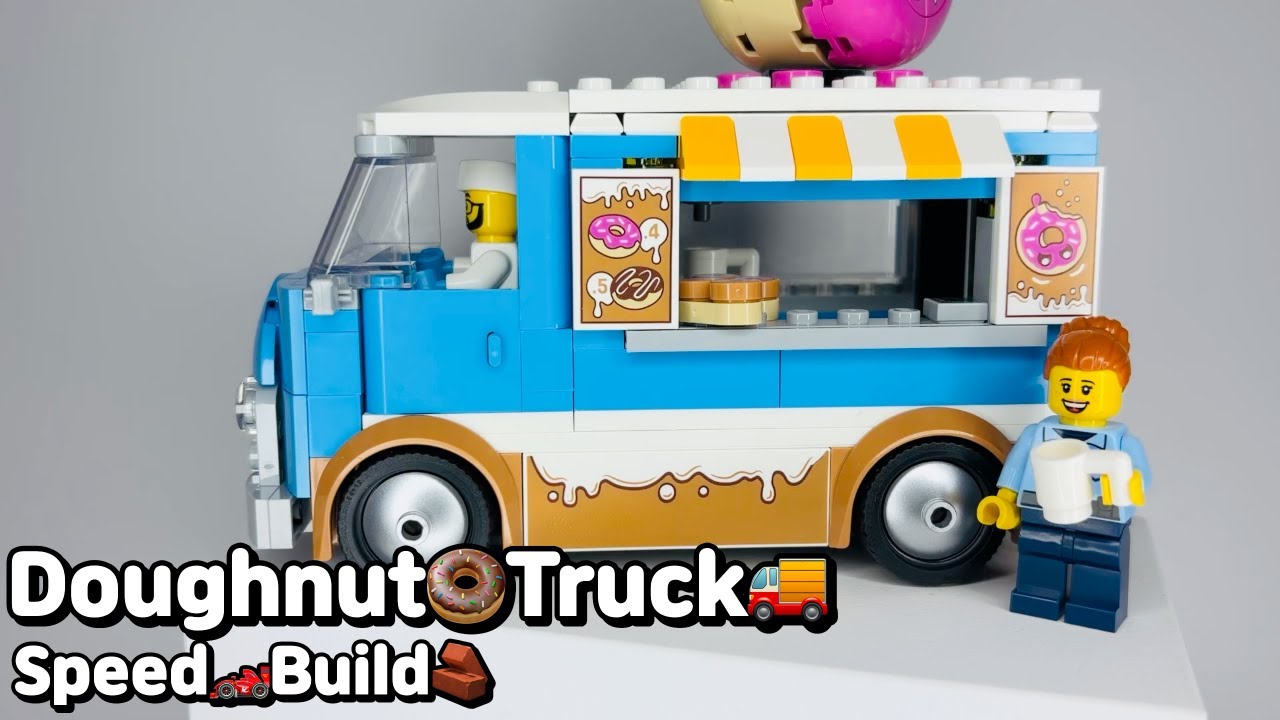 Lego City 60452 Doughnut Truck Speed Build